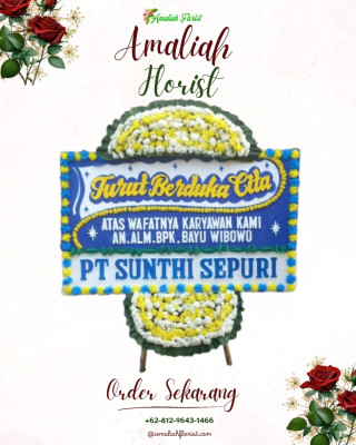 Papan Bunga Duka di Singojuruh