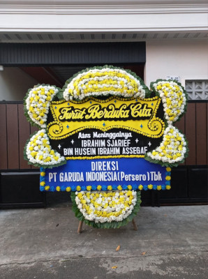 Papan Bunga Duka di Singojuruh
