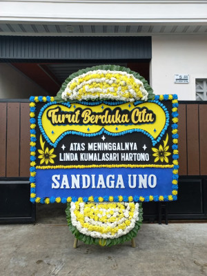 Papan Bunga Duka di Singojuruh